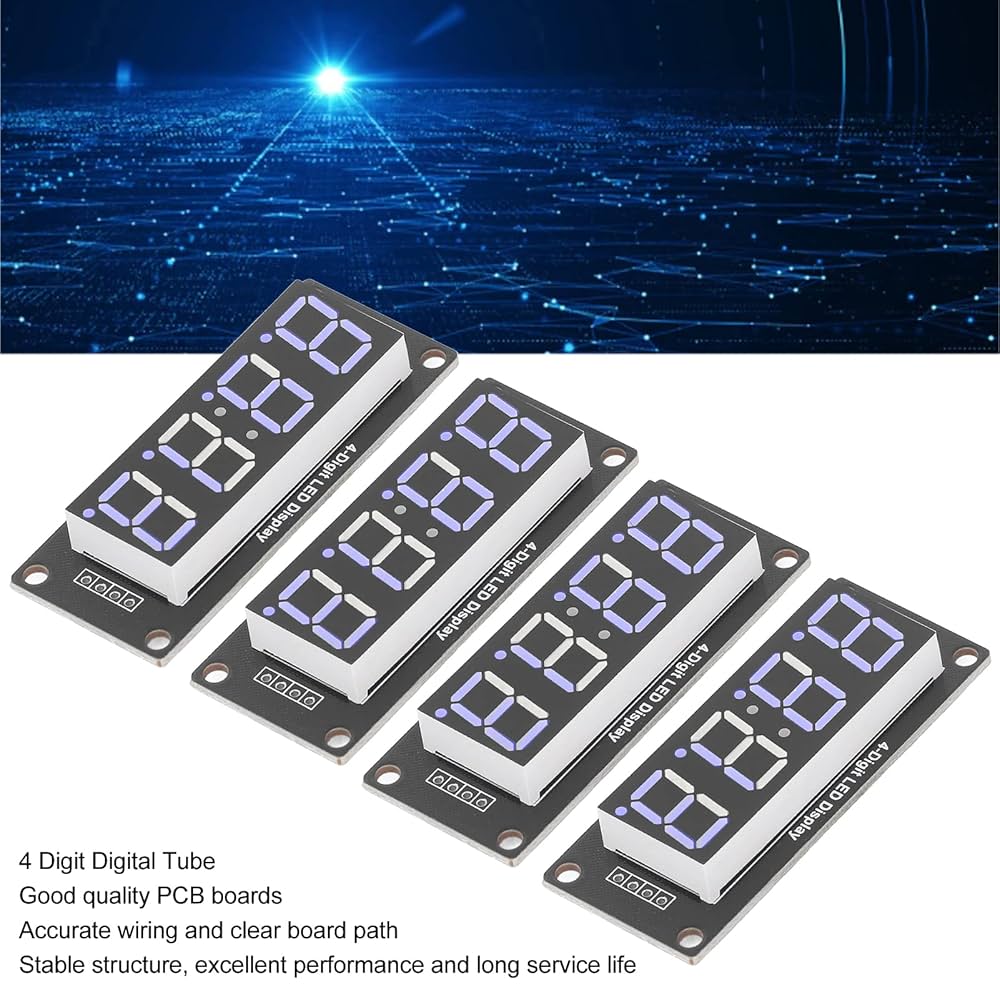 ベプシ LEDサインディスプレイ Amazon.co.jp: 4 セット LED ディスプレイ、4 桁デジタル表示